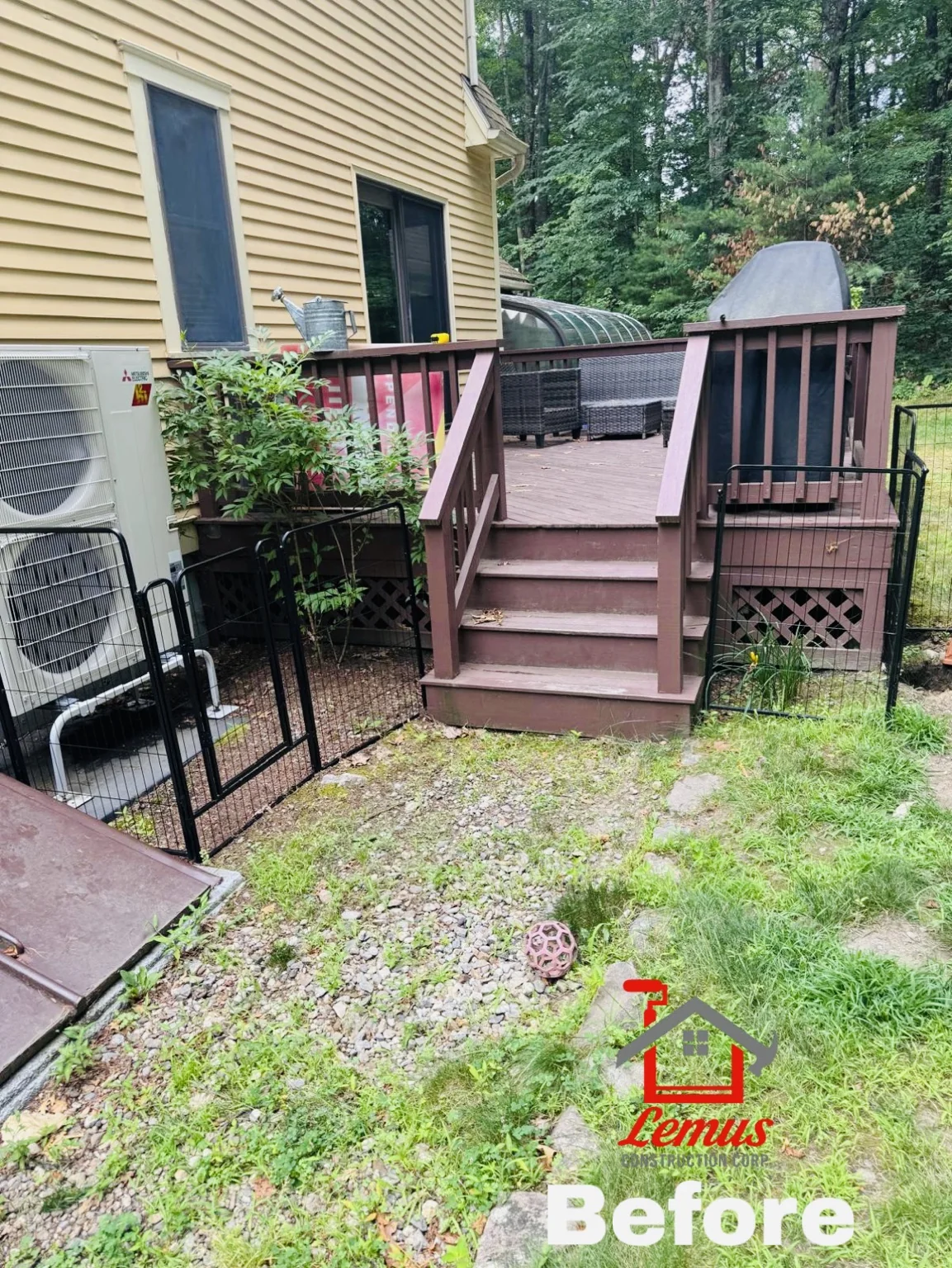 Deck before renovation