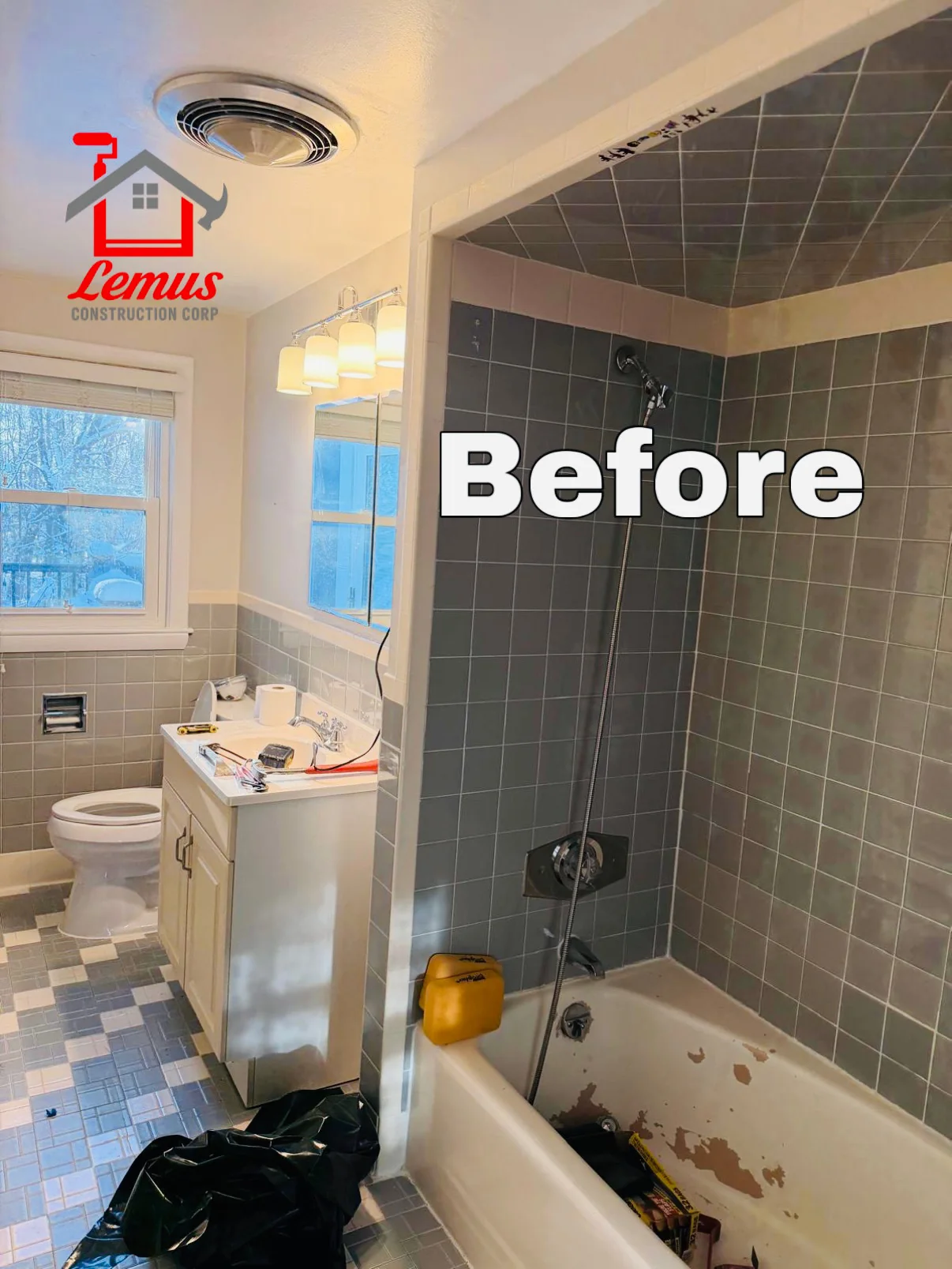 Bathroom before renovation